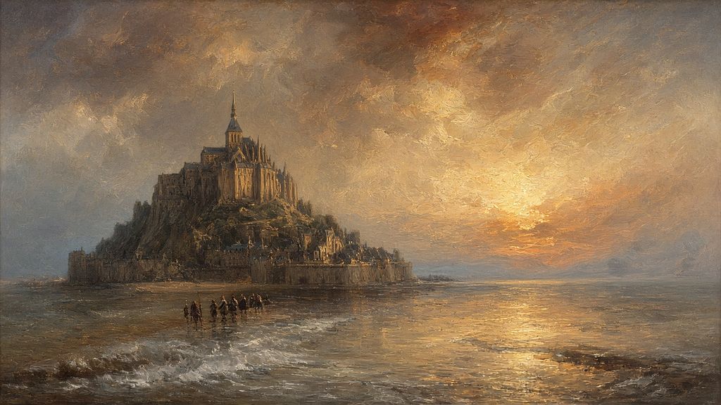 Mont-Saint-Michel at Tide